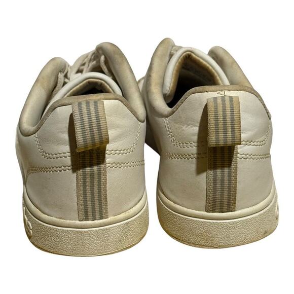 Adidas VL Court 2.0 White Silver Sneakers Men's Size 9 Classic Casual low Top - Picture 5 of 8